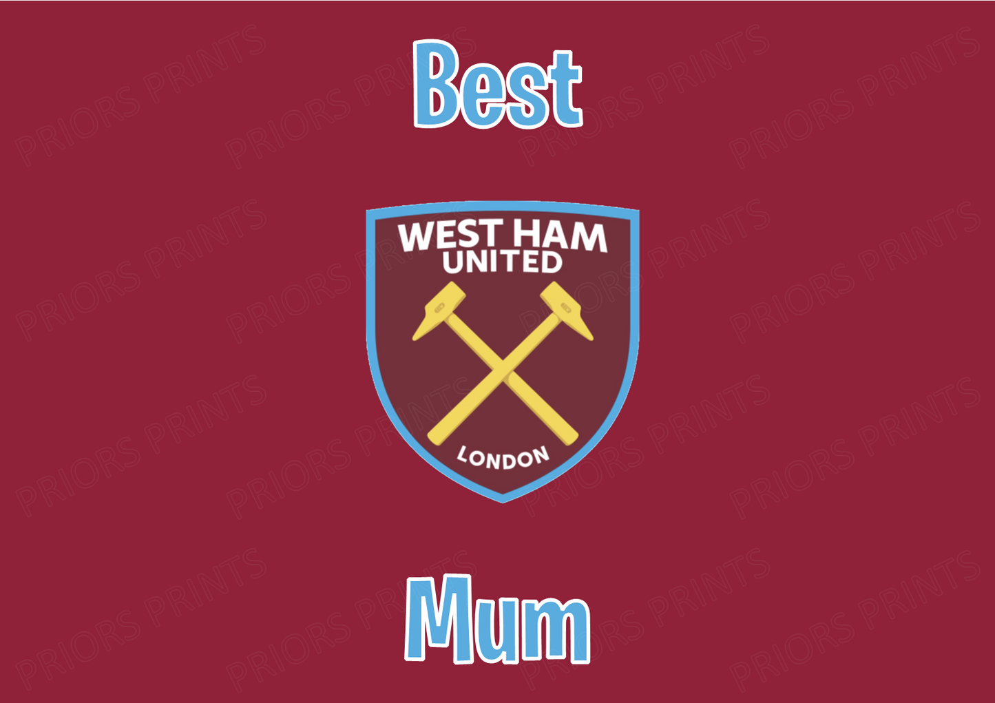 West Ham United FC Chocolate Bar Wrappers