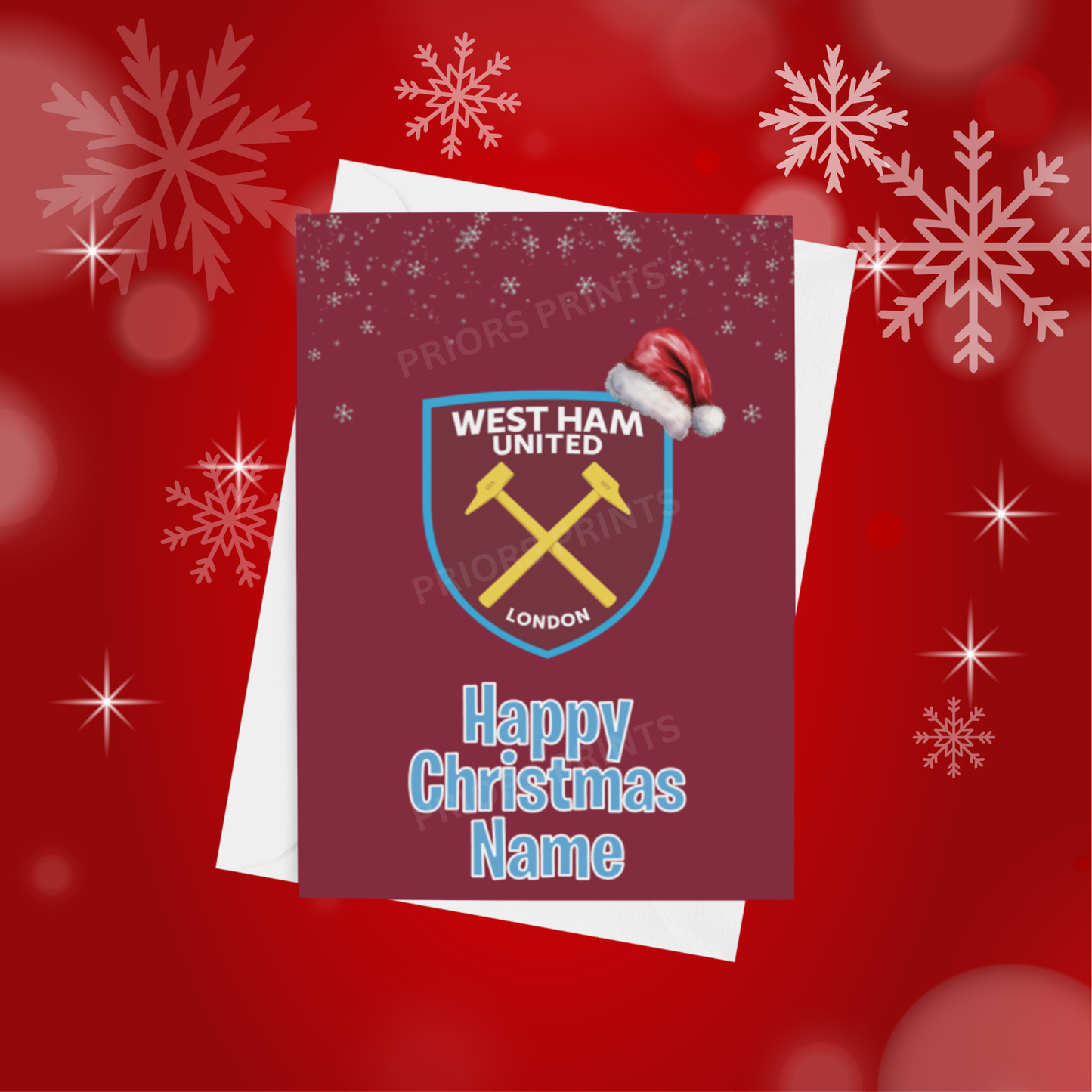 Football Teams Personalised Christmas Card