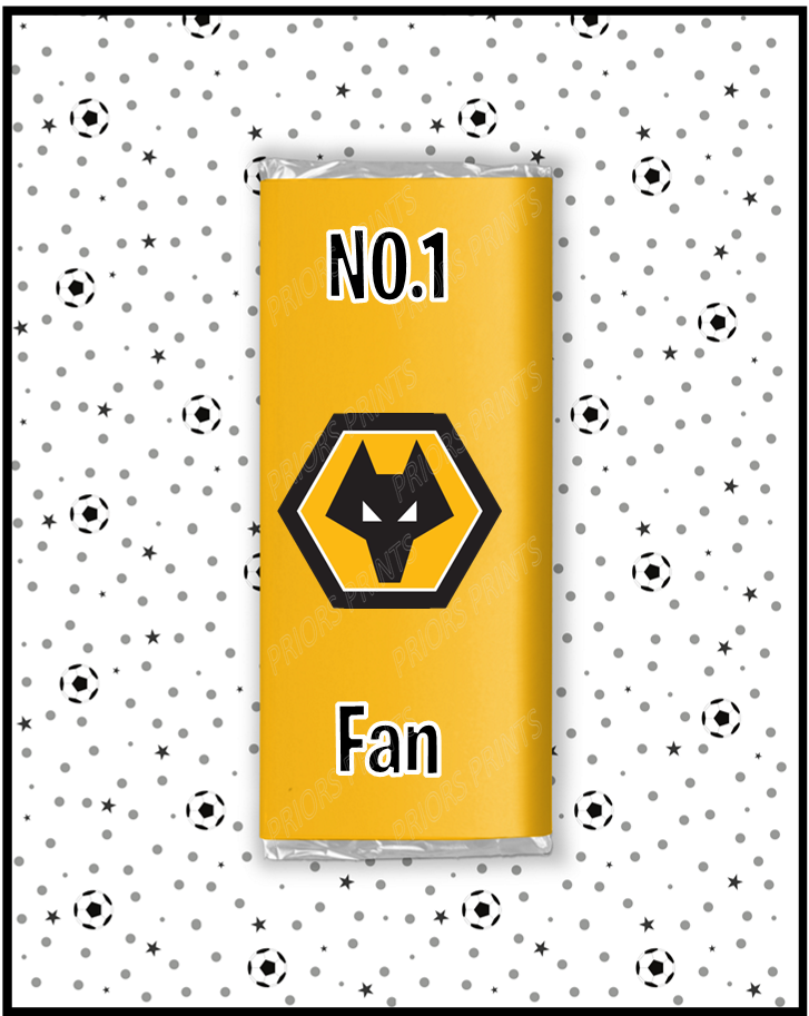 Wolverhampton Wanderers  Chocolate Bar Wrappers