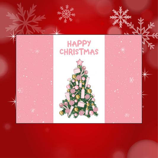 Christmas Tree Chocolate Bar Wrapper for Hairdresser, Postman, Nurse, Teacher, etc