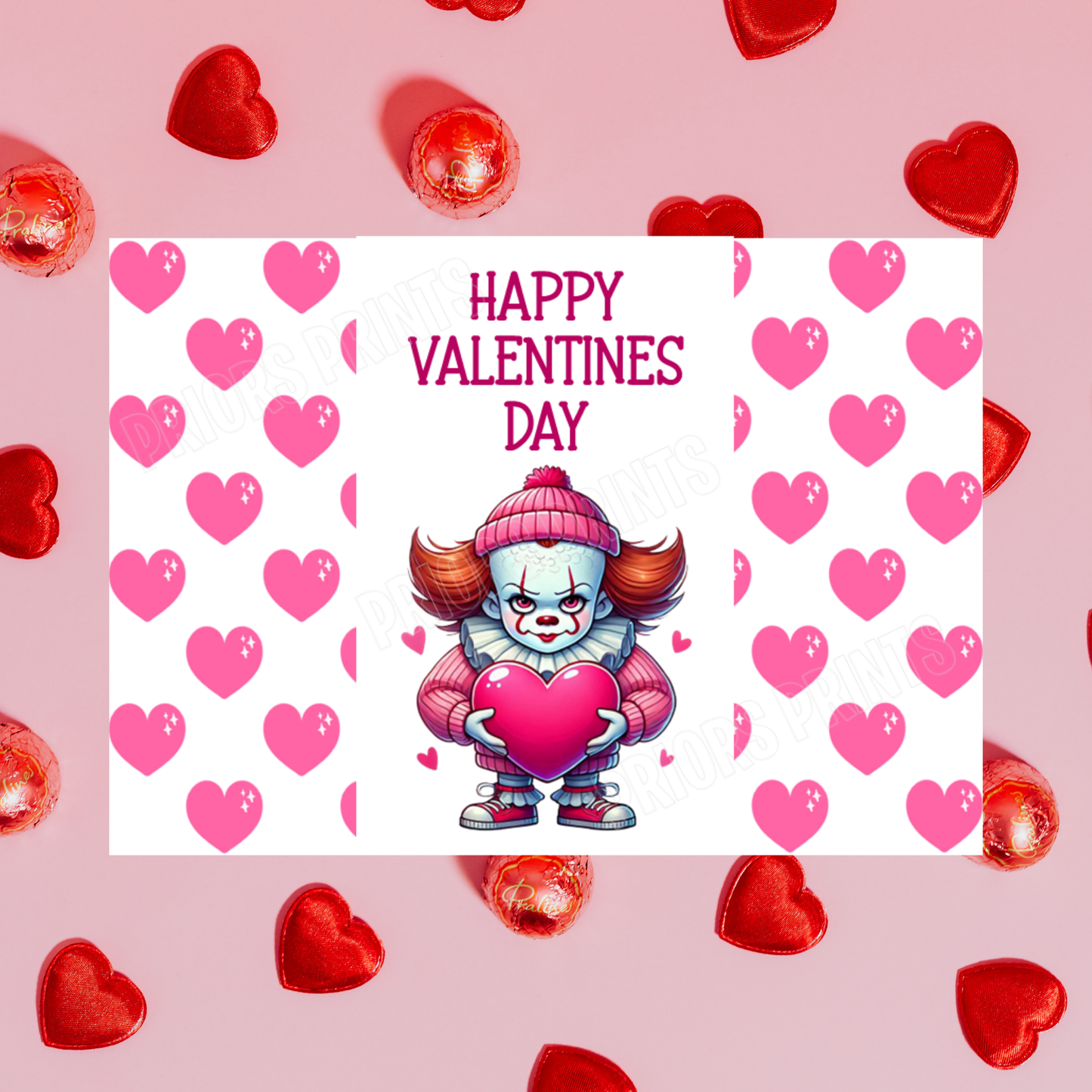 Character with Pink Heart Valentines Day Chocolate Bar Wrapper I Spiderman I Groot I Stitch I Mario I Pikachu I Iron Man I Deadpool I Sonic