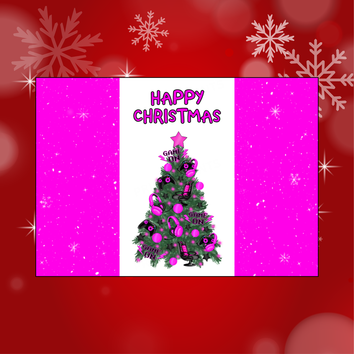Christmas Tree Chocolate Bar Wrapper for Gamers