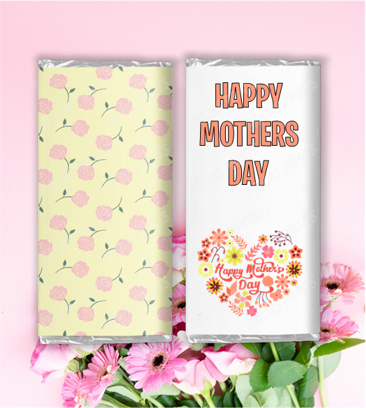 Mothers Day Flowers Chocolate Bar Wrappers