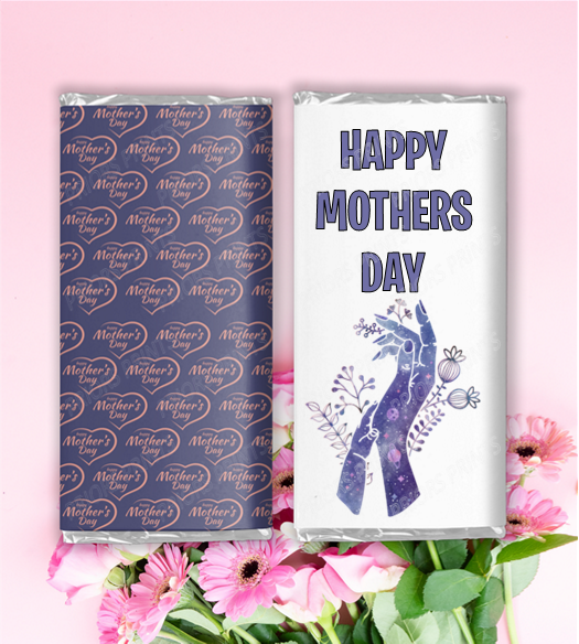 Mothers Day Flowers Chocolate Bar Wrappers