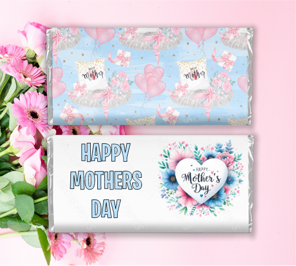 Mothers Day Flowers Chocolate Bar Wrappers