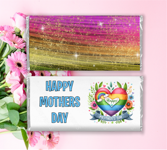 Mothers Day Flowers Chocolate Bar Wrappers