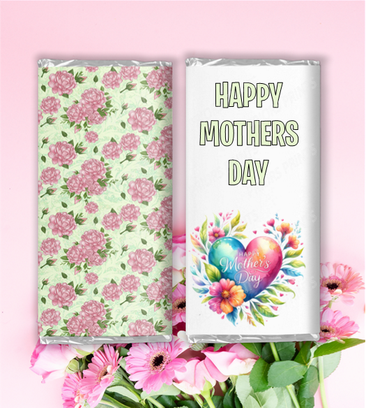 Mothers Day Flowers Chocolate Bar Wrappers