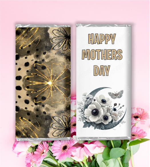 Mothers Day Flowers Chocolate Bar Wrappers