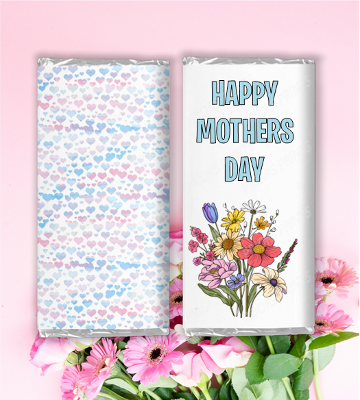 Mothers Day Flowers Chocolate Bar Wrappers