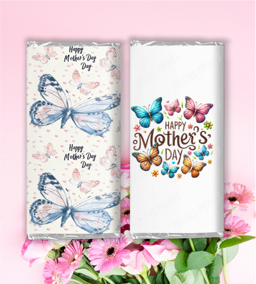 Mothers Day Flowers Chocolate Bar Wrappers